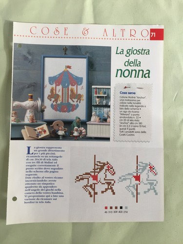 Schema punto croce ricamo - schema,